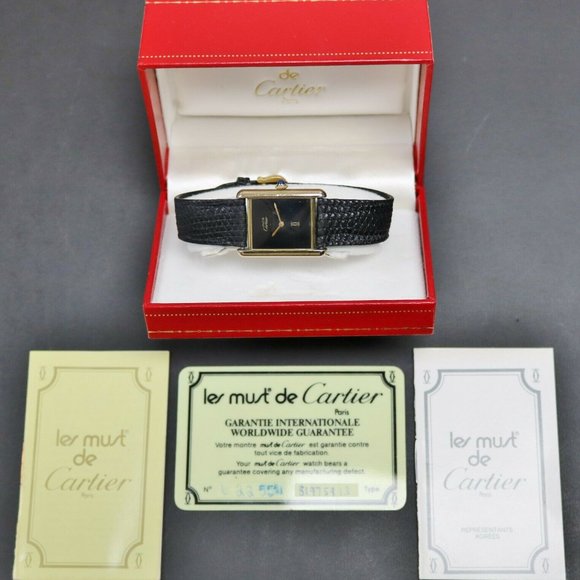 Cartier Gold Tank Watch 23mmx30mm! PAPERS! BOX!! - Picture 2 of 7